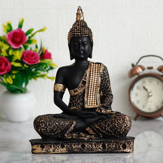 Golden Meditating Lord Buddha Handcraft